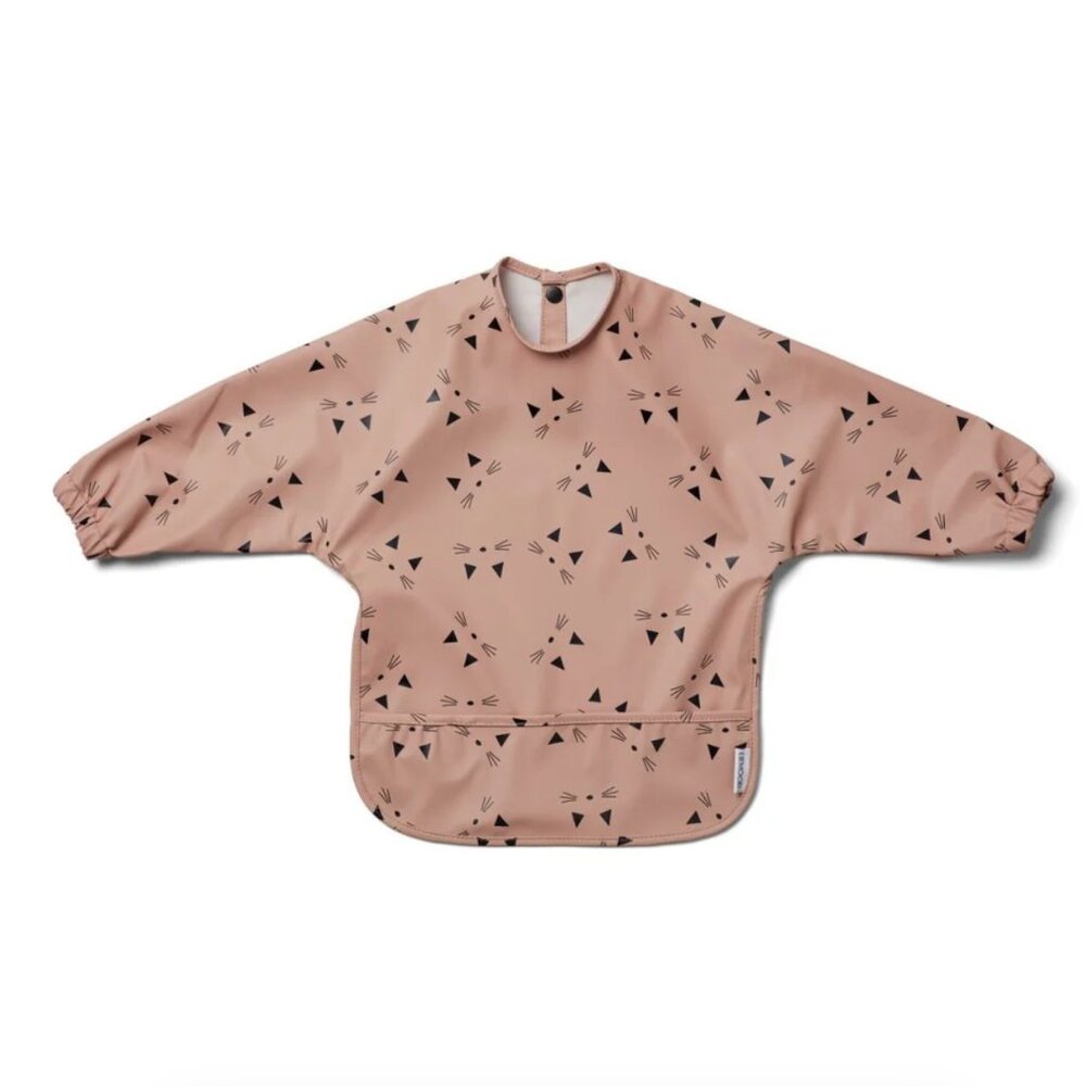 Liewood Smock Merle Cape Bib - Cat rose